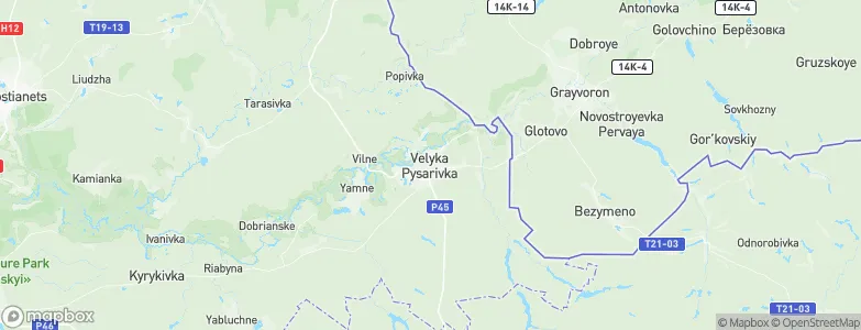 Velyka Pysarivka, Ukraine Map