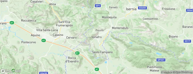 Venafro, Italy Map