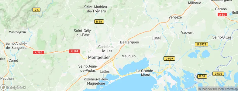 Vendargues, France Map