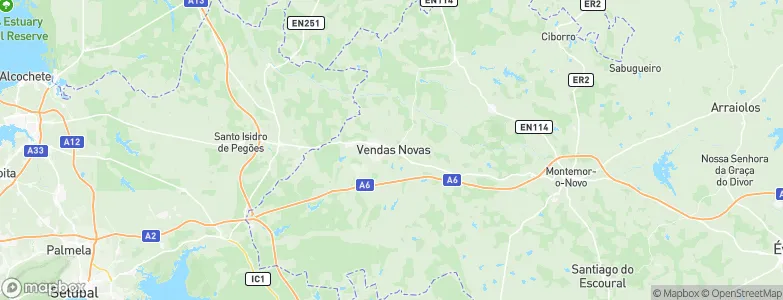 Vendas Novas, Portugal Map