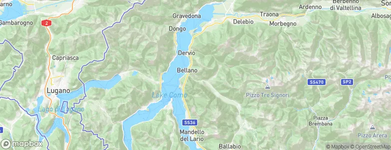 Vendrogno, Italy Map
