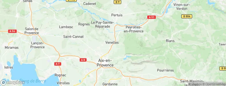 Venelles, France Map