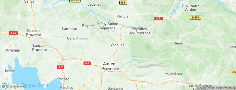 Venelles, France Map