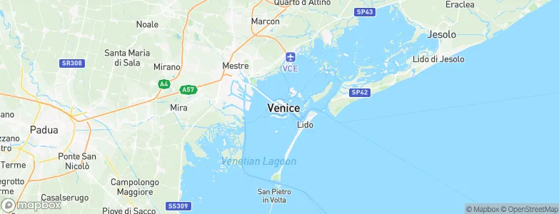 Venice, Italy Map