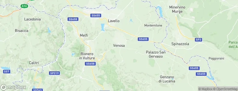 Venosa, Italy Map
