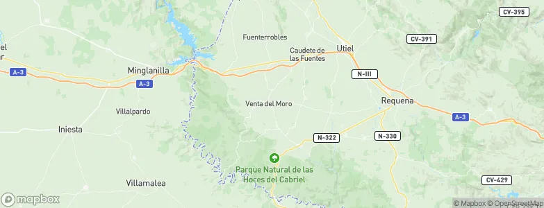 Venta del Moro, Spain Map