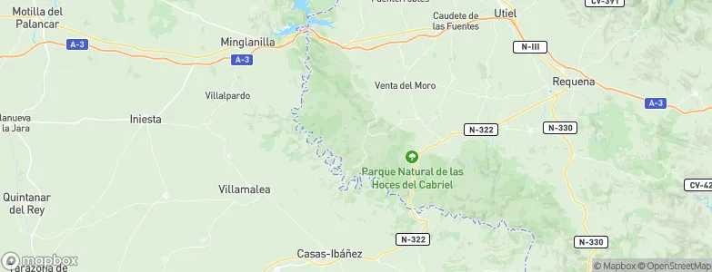 Venta del Moro, Spain Map