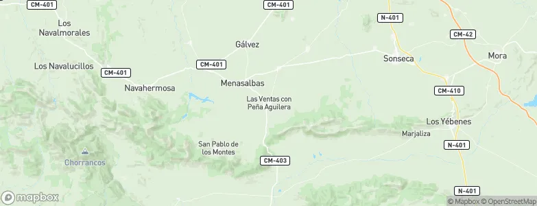 Ventas con Peña Aguilera, Spain Map