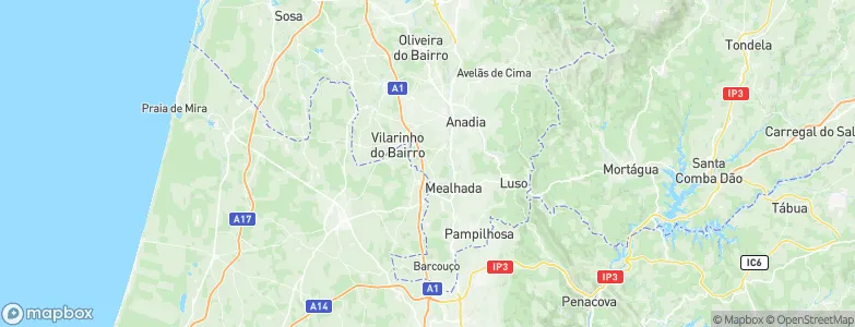 Ventosa do Bairro, Portugal Map