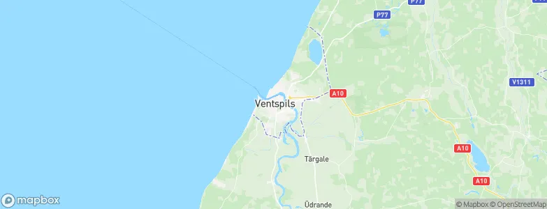 Ventspils, Latvia Map
