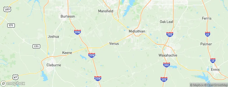 Venus, United States Map