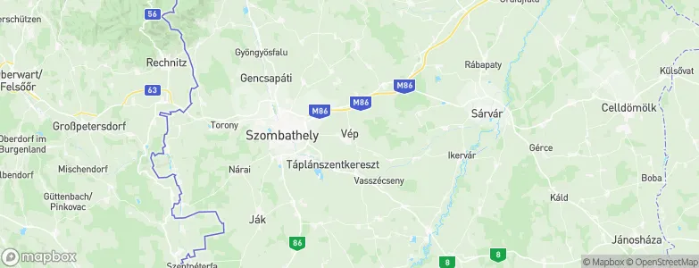 Vép, Hungary Map