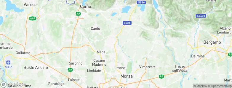Verano Brianza, Italy Map