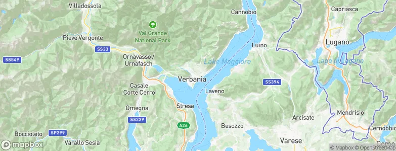 Verbania, Italy Map