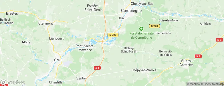 Verberie, France Map