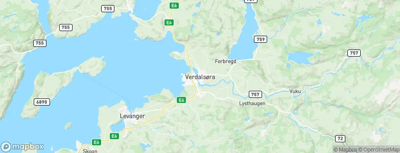 Verdal, Norway Map