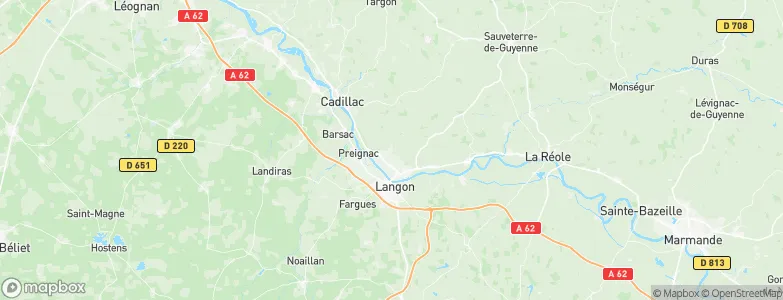 Verdelais, France Map