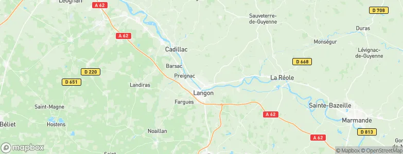 Verdelais, France Map