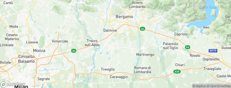 Verdello, Italy Map