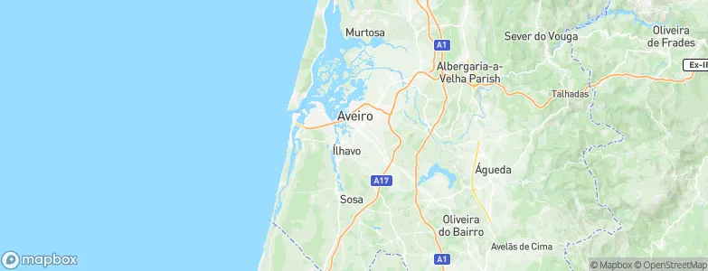 Verdemilho, Portugal Map
