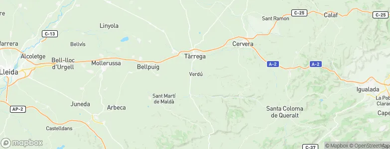 Verdú, Spain Map
