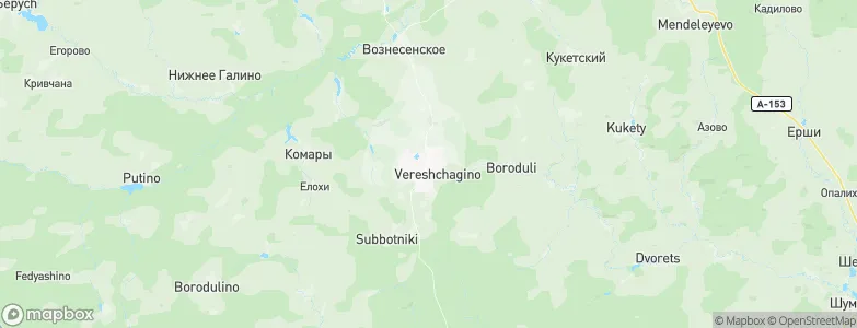 Vereshchagino, Russia Map