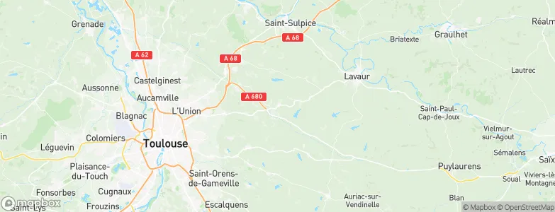 Verfeil, France Map
