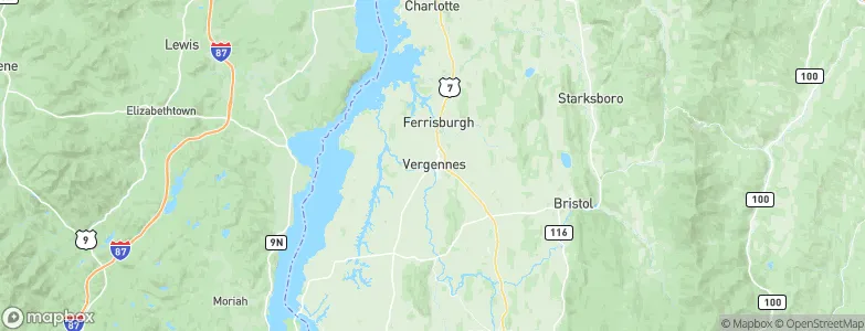 Vergennes, United States Map