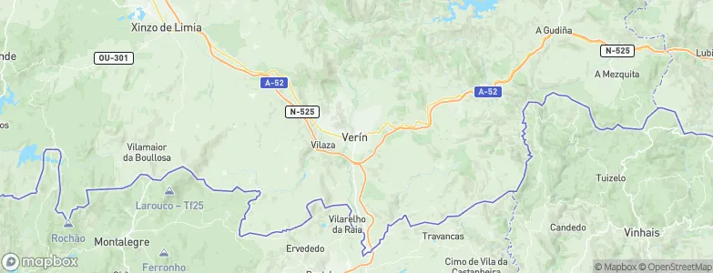 Verín, Spain Map
