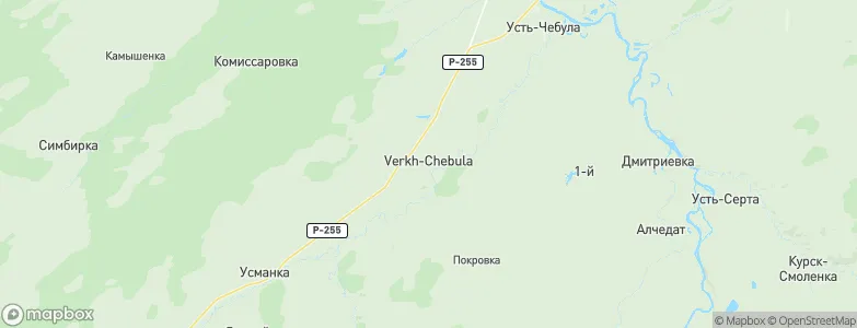 Verkh-Chebula, Russia Map
