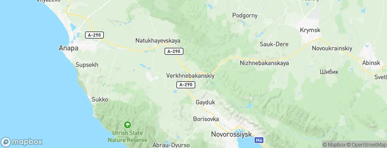 Verkhnebakanskiy, Russia Map