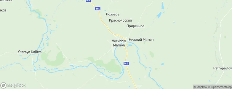 Verkhniy Mamon, Russia Map