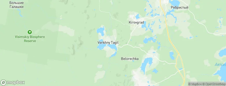 Verkhniy Tagil, Russia Map