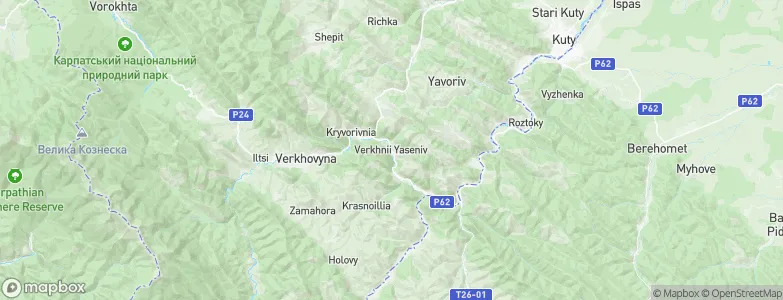 Verkhniy Yasenov, Ukraine Map