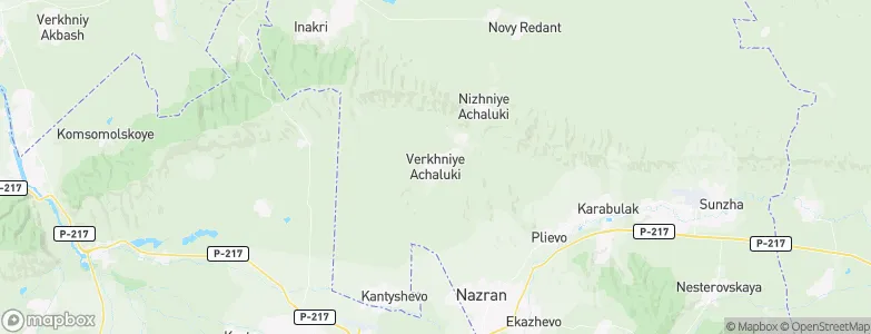 Verkhniye Achaluki, Russia Map