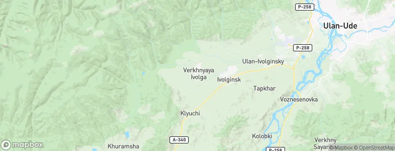 Verkhnyaya Ivolga, Russia Map