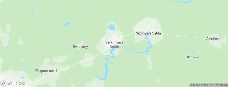 Verkhnyaya Salda, Russia Map
