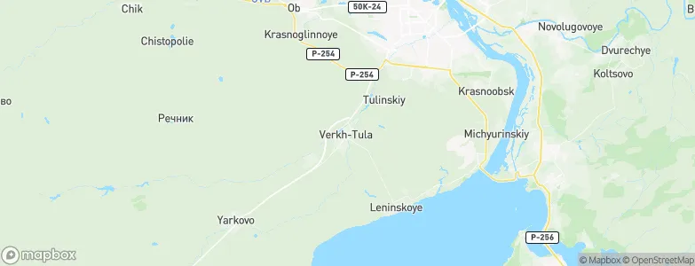 Verkhnyaya Tula, Russia Map