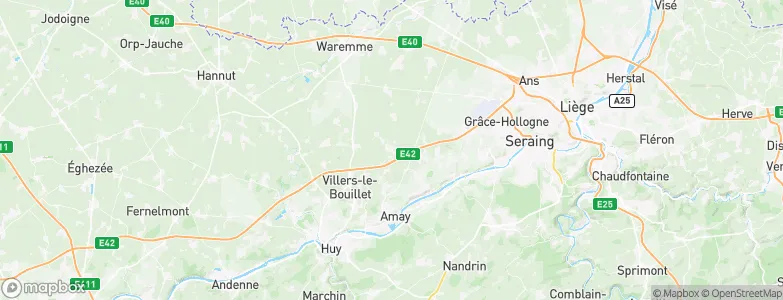 Verlaine, Belgium Map