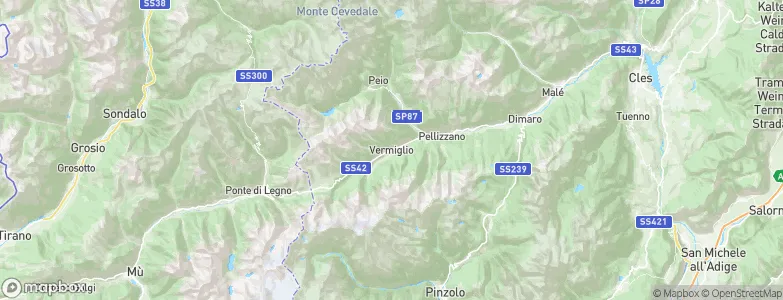Vermiglio, Italy Map