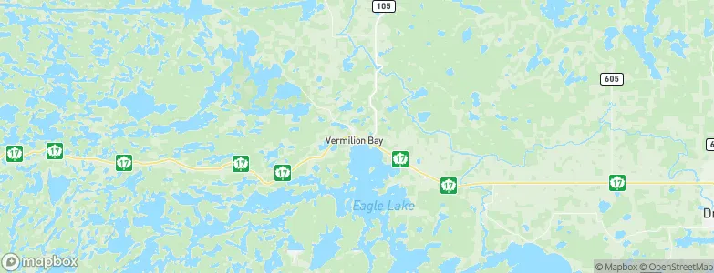 Vermilion Bay, Canada Map