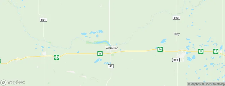 Vermilion, Canada Map