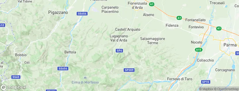 Vernasca, Italy Map