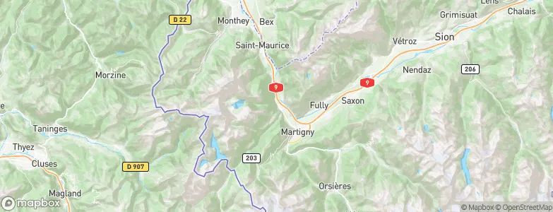 Vernayaz, Switzerland Map