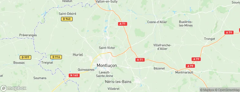 Verneix, France Map