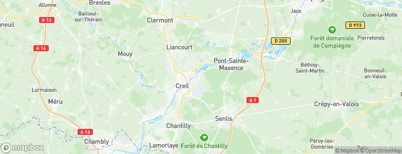 Verneuil-en-Halatte, France Map