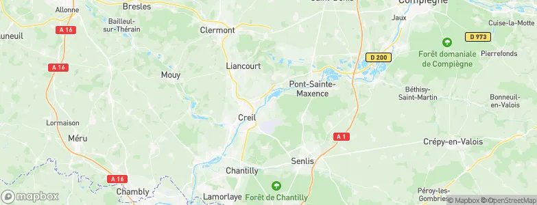 Verneuil-en-Halatte, France Map
