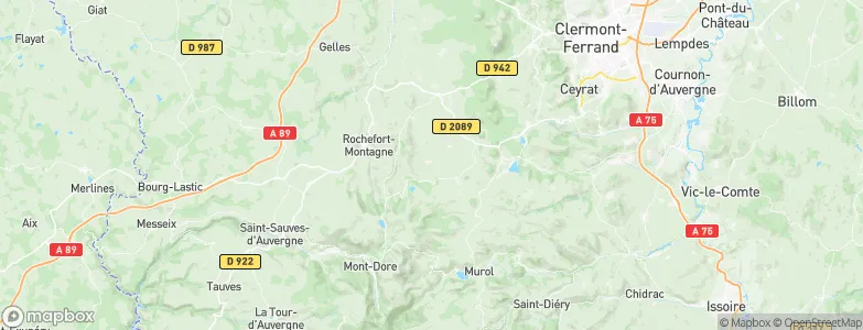 Vernines, France Map