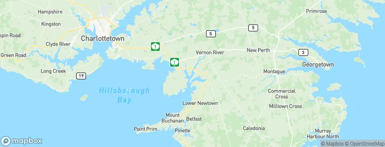 Vernon Bridge, Canada Map