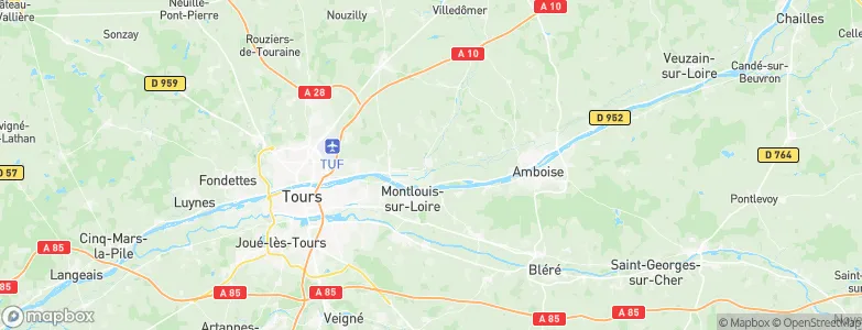 Vernou-sur-Brenne, France Map